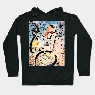 Miro meets Chagall (Le profil et l'enfant rouge) Hoodie